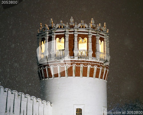 Image of Novodevechy monastery tower in Moscow