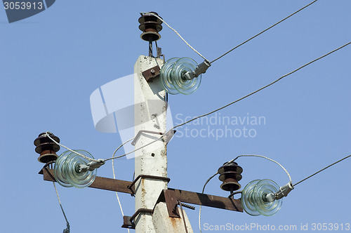 Image of Metal electric post