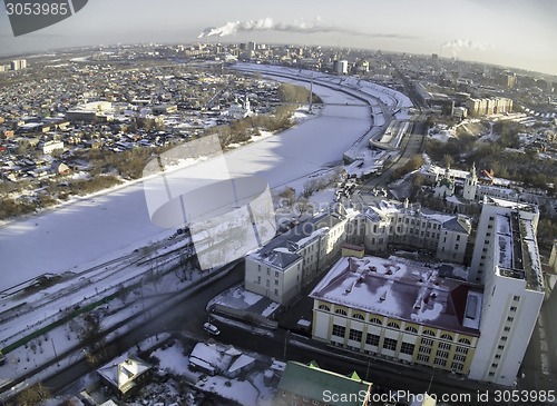 Image of Historical center on coast Tura river