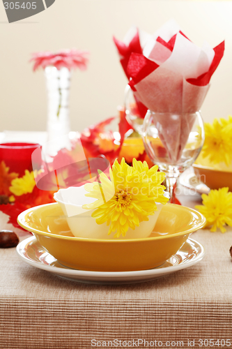 Image of Autumn table setting