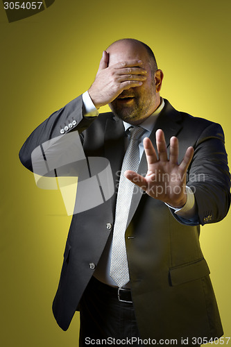 Image of Stressed business man