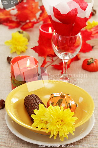 Image of Autumn table setting