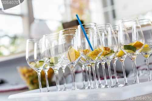 Image of empty cocktail glasses