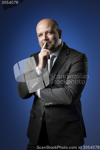 Image of Thoughtful business man