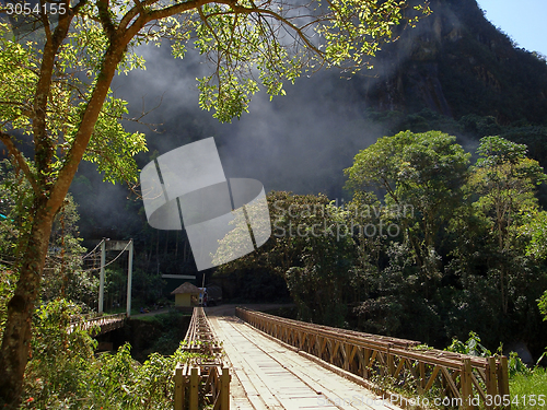 Image of bridge near Machu Picchu