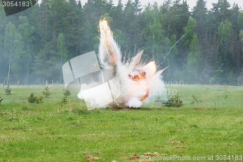 Image of Explosion with smoke