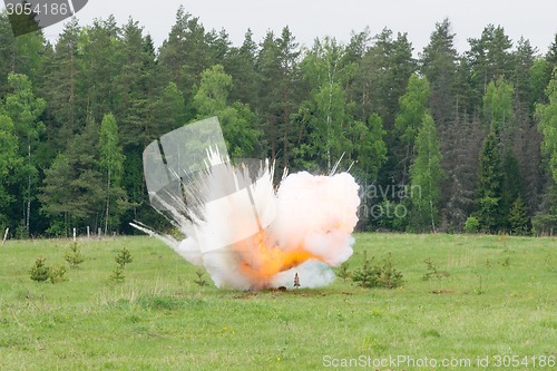 Image of Explosion with smoke