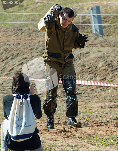 Image of Photographer shoot a sportsman