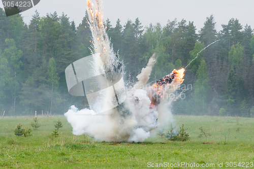 Image of Explosion with smoke