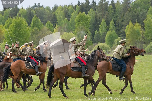 Image of Cavalry with swords