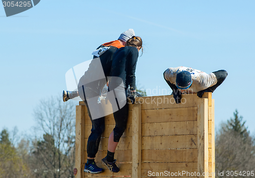 Image of Climb on wooden board