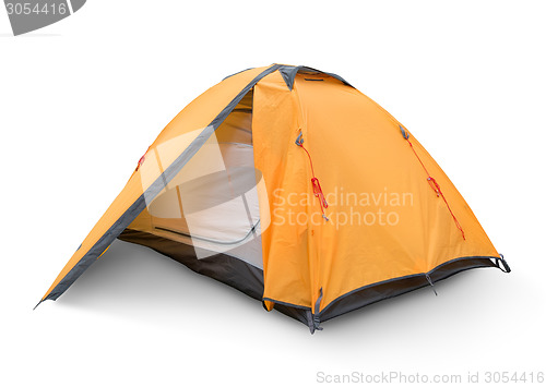 Image of Yellow tourist tent