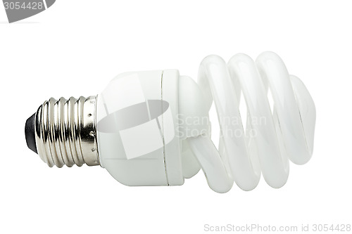 Image of Spiral energy saving lamp.