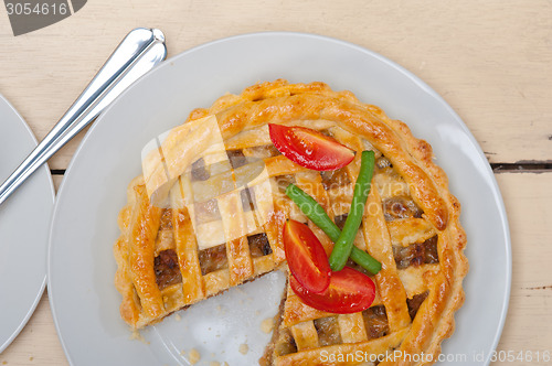 Image of home made beef pie