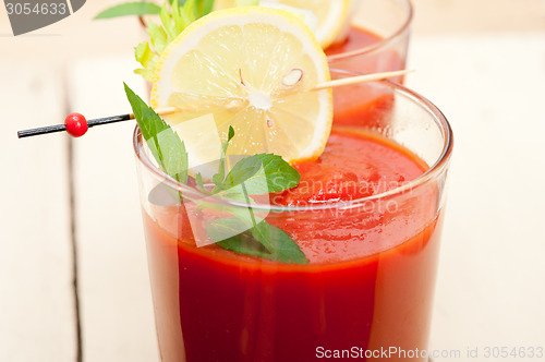 Image of fresh tomato juice