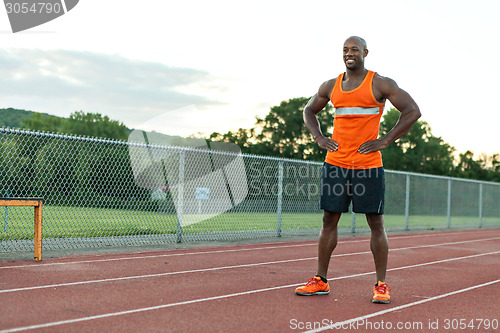 Image of Track and Field Runner Smiling