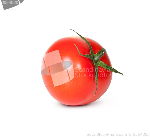 Image of Fresh Red Tomato With Green Stem