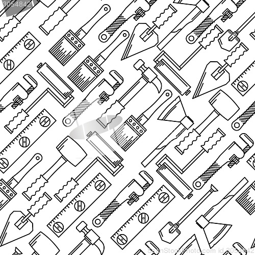 Image of Monochrome vector background for hand tools