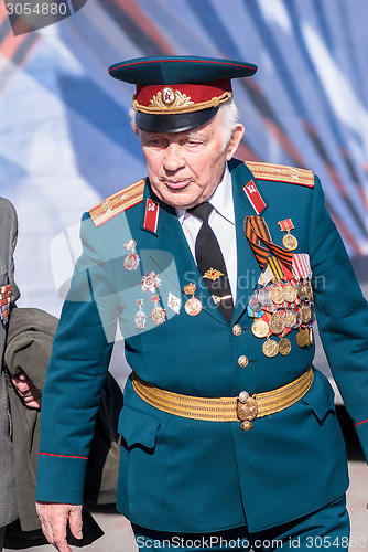 Image of Elderly colonel-veteran of World War II