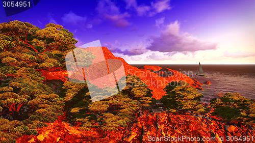 Image of beautiful shore