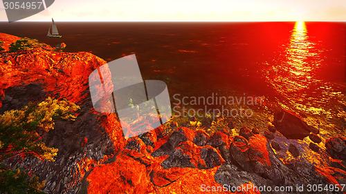 Image of beautiful shore