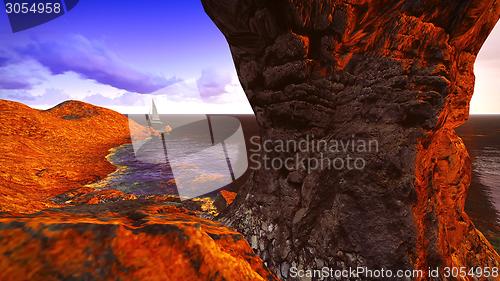 Image of beautiful shore