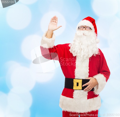 Image of man in costume of santa claus