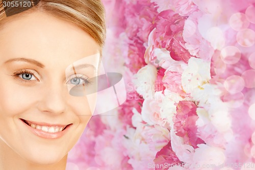 Image of beautiful young woman face