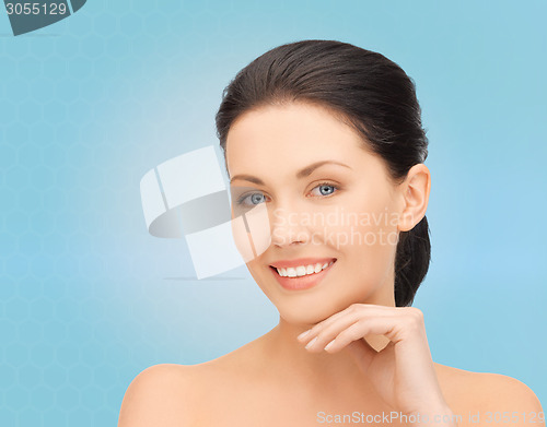 Image of beautiful young woman face