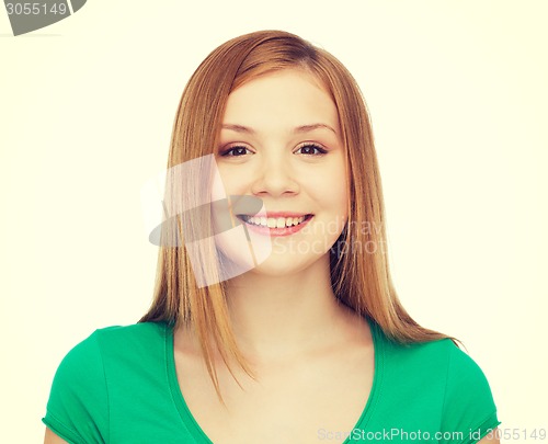 Image of smiling teenage girl in casual clothes