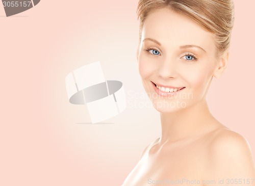 Image of beautiful young woman face
