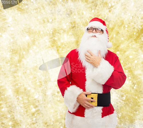 Image of man in costume of santa claus