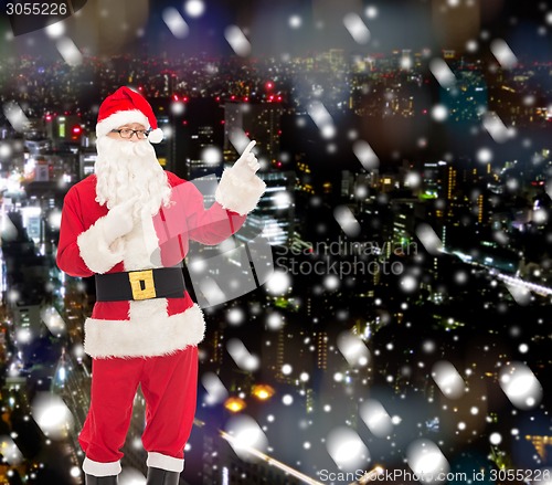 Image of man in costume of santa claus