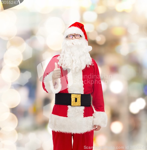 Image of man in costume of santa claus
