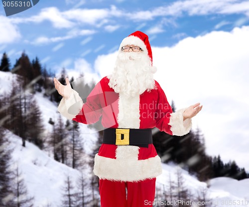 Image of man in costume of santa claus