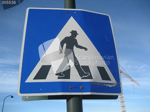 Image of Traffic sign in urban environment