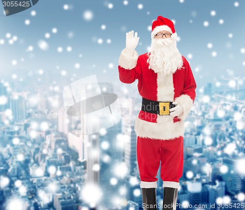 Image of man in costume of santa claus