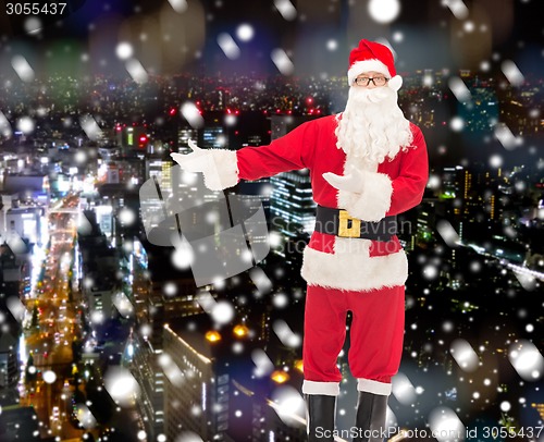 Image of man in costume of santa claus