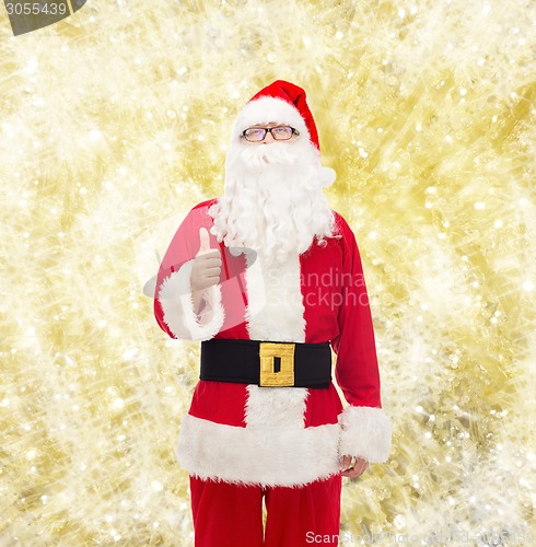 Image of man in costume of santa claus