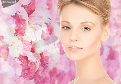 Image of beautiful young woman face