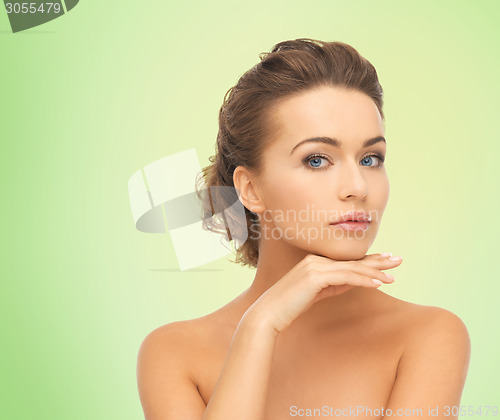 Image of beautiful young woman face