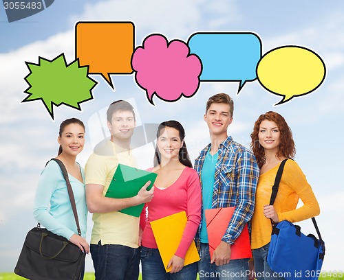 Image of group of smiling teenagers