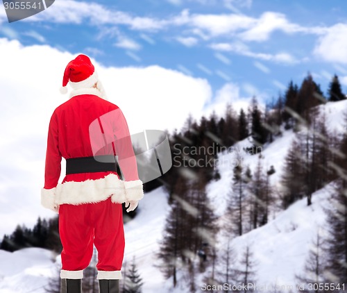 Image of man in costume of santa claus