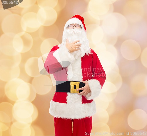 Image of man in costume of santa claus