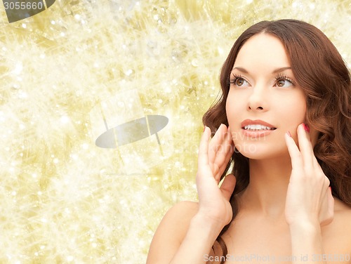 Image of beautiful young woman face