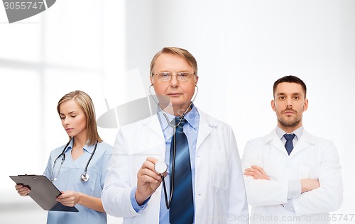 Image of group of doctors in white coats
