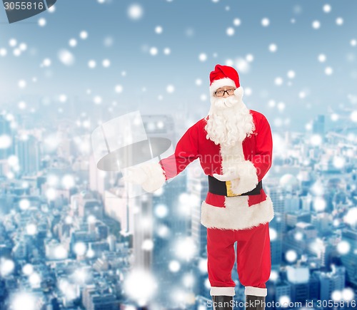 Image of man in costume of santa claus