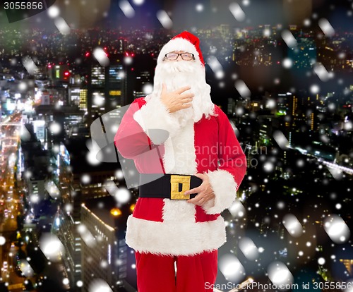 Image of man in costume of santa claus