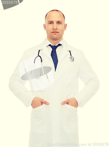 Image of male doctor with stethoscope