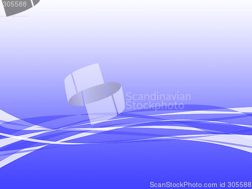 Image of Blue Wavy Background